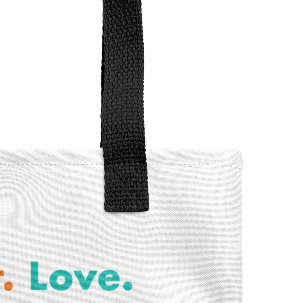 Adopt. Foster. Love. Heart Tote bag