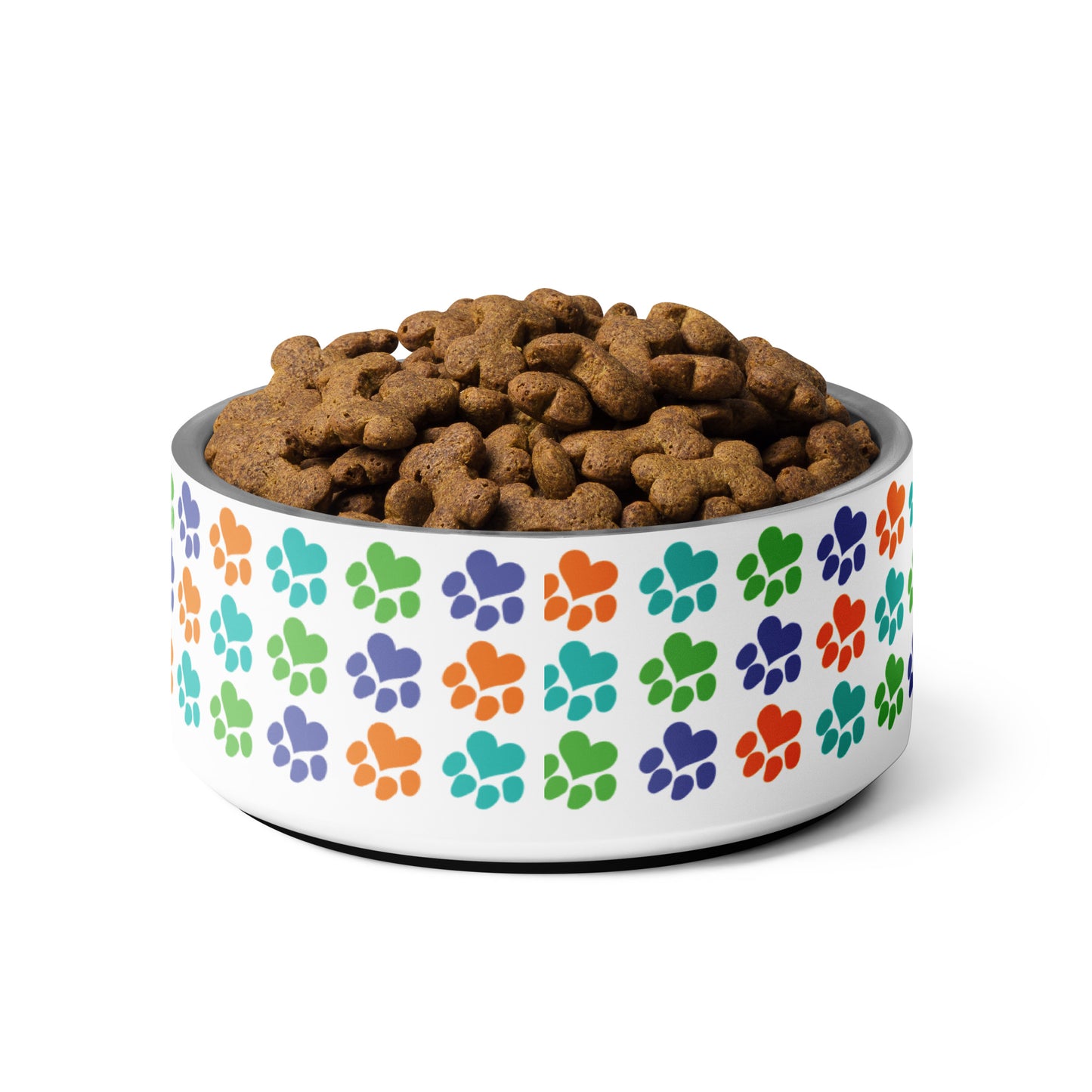 Heart Paw Pet Food Bowl