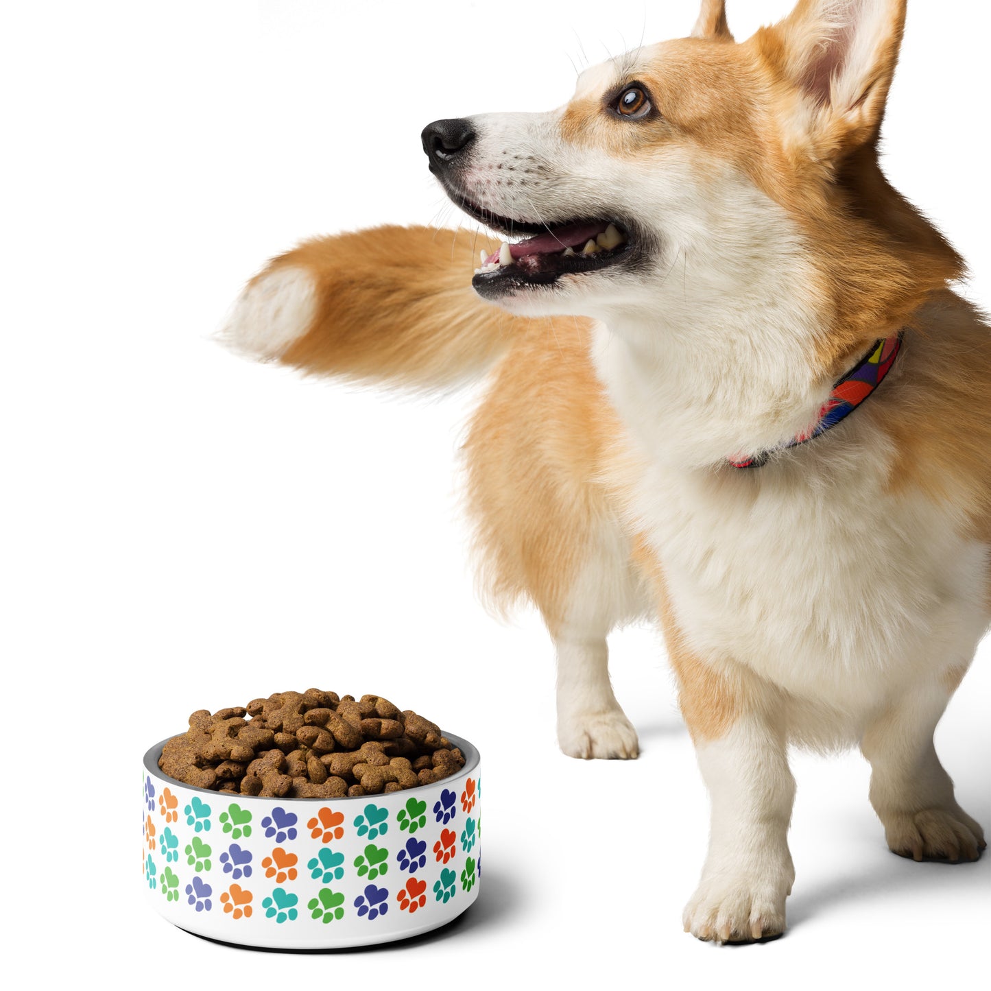 Heart Paw Pet Food Bowl