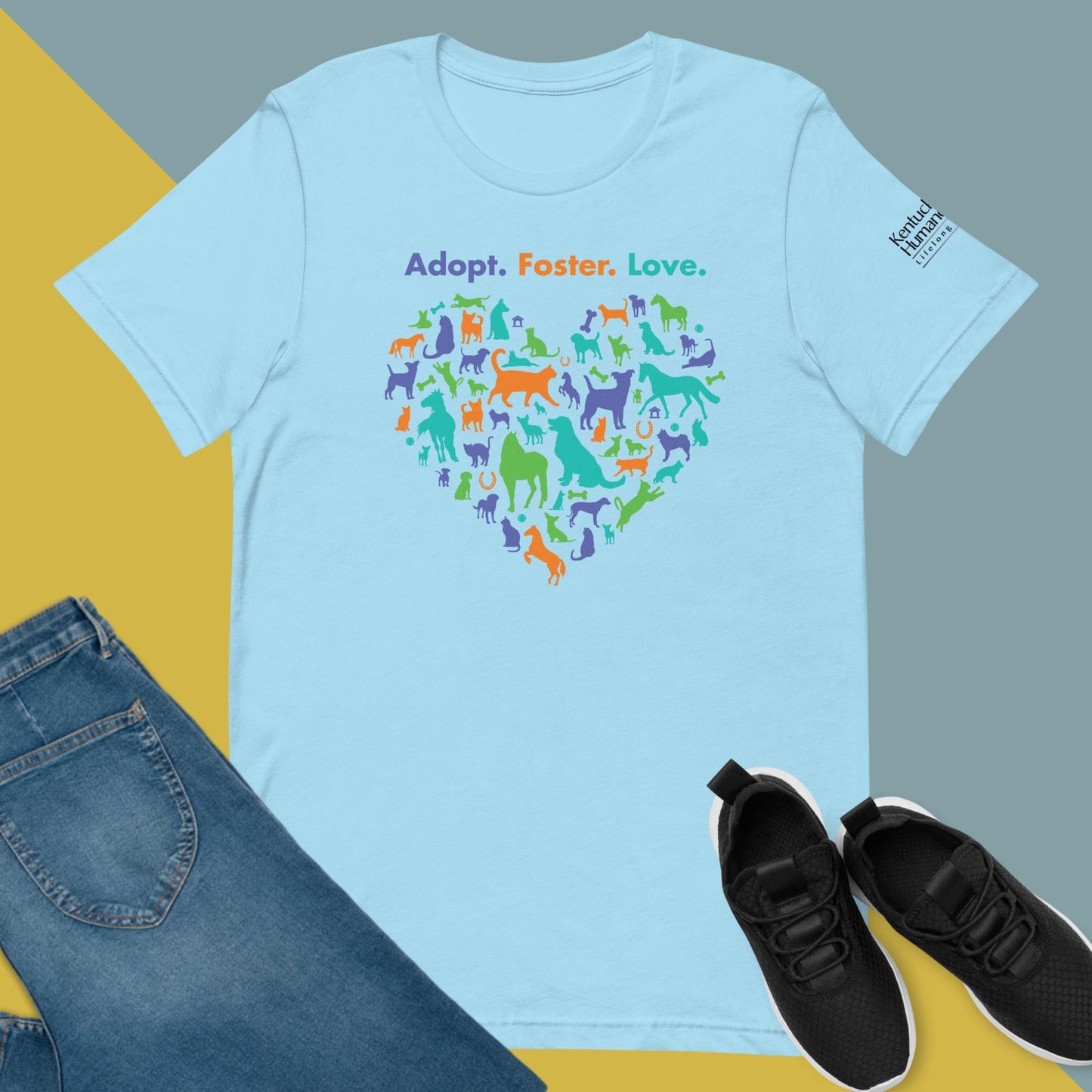 Adopt. Foster. Love. Heart Unisex t-shirt