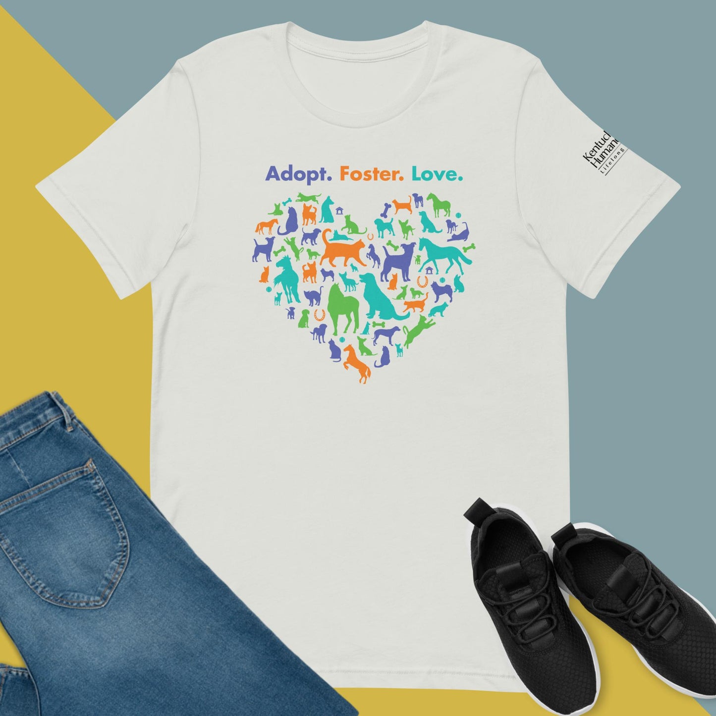 Adopt. Foster. Love. Heart Unisex t-shirt
