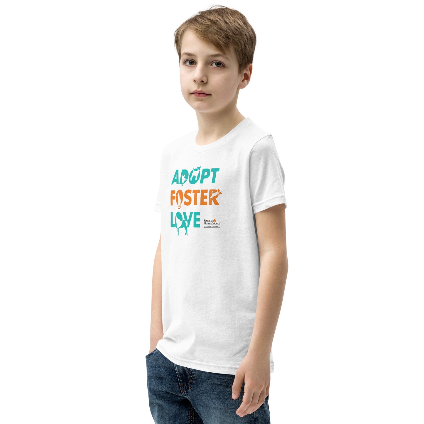 Adopt, Foster, Love Youth Short Sleeve T-Shirt