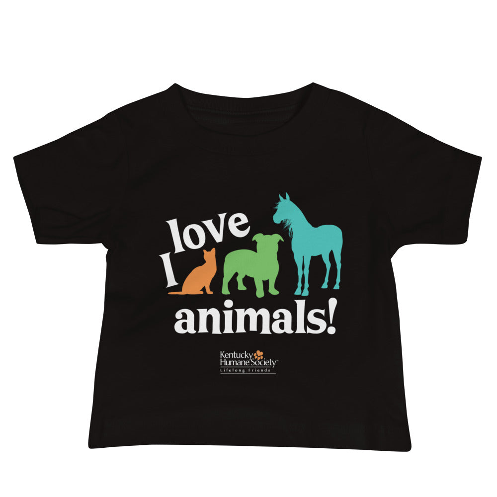I Love Animals! Baby Jersey Short Sleeve Tee