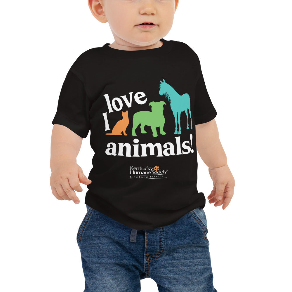 I Love Animals! Baby Jersey Short Sleeve Tee