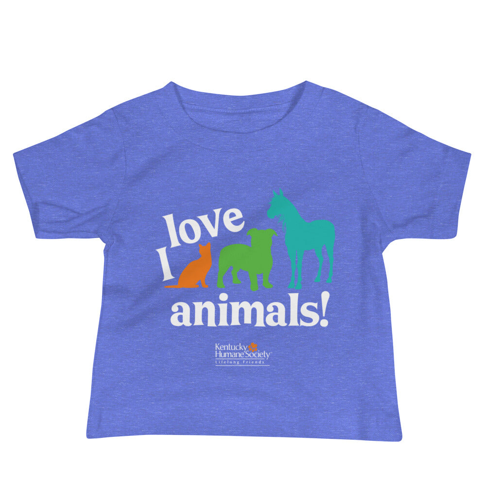 I Love Animals! Baby Jersey Short Sleeve Tee