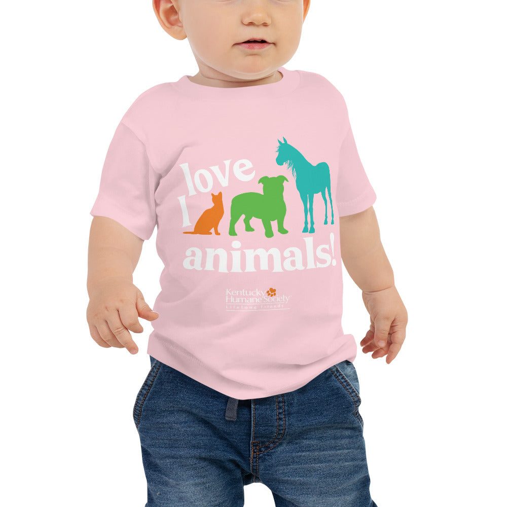 I Love Animals! Baby Jersey Short Sleeve Tee