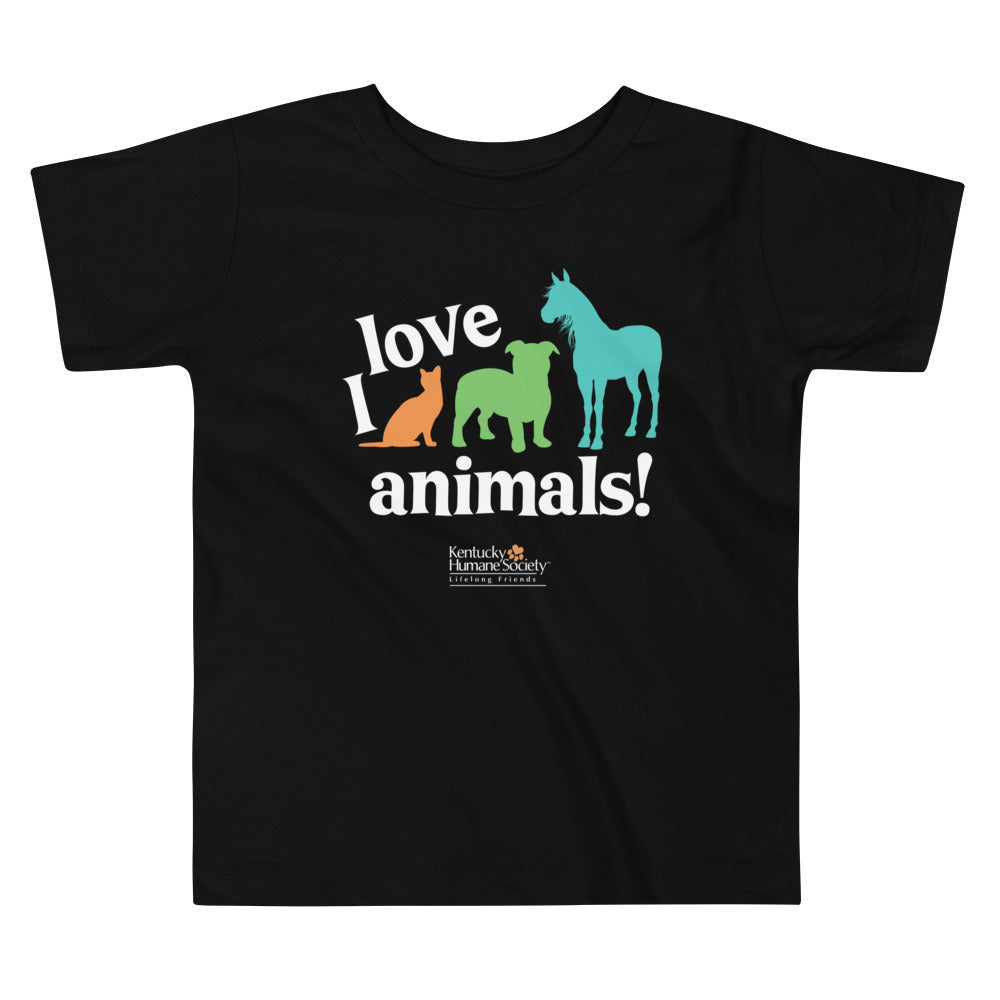 I Love Animals! Toddler Tee
