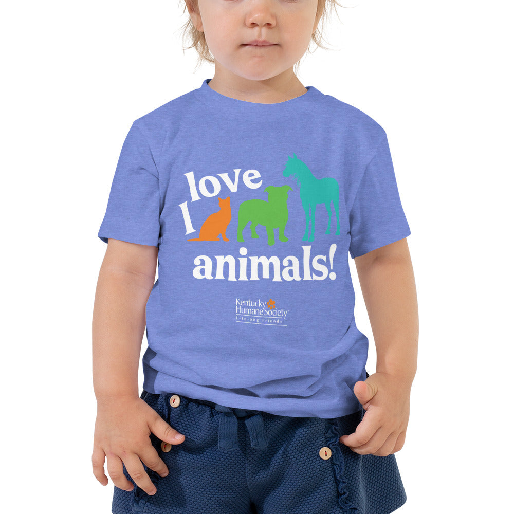 I Love Animals! Toddler Tee