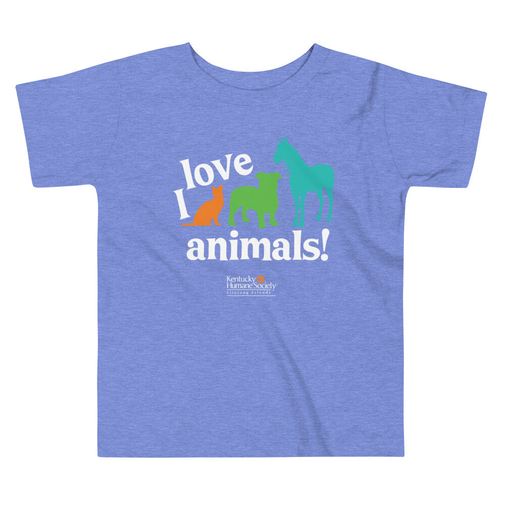I Love Animals! Toddler Tee