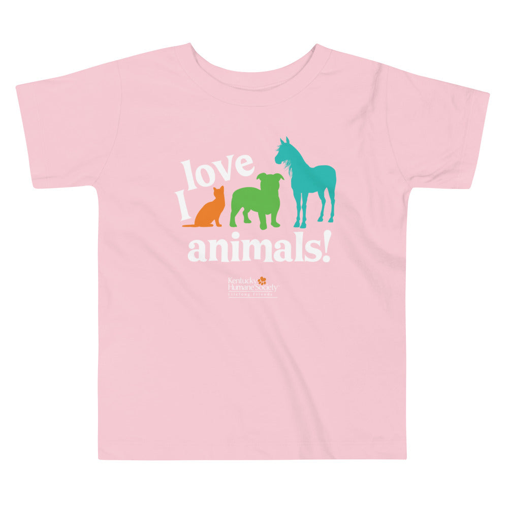 I Love Animals! Toddler Tee
