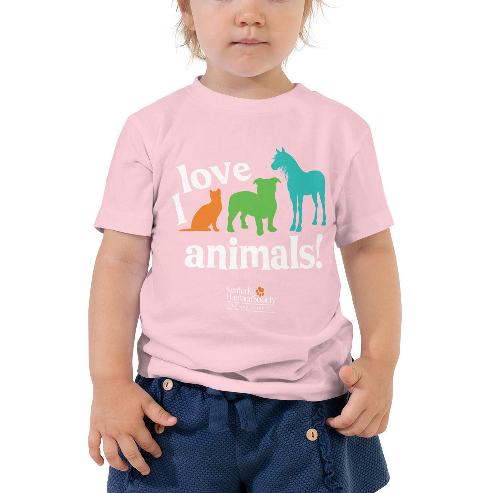 I Love Animals! Toddler Tee