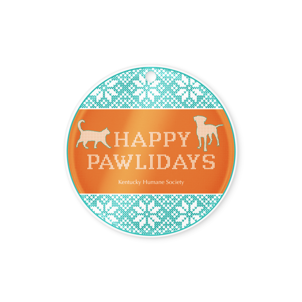 Happy Pawlidays Acrylic ornament