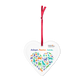 Adopt. Foster. Love. Heart Acrylic ornament