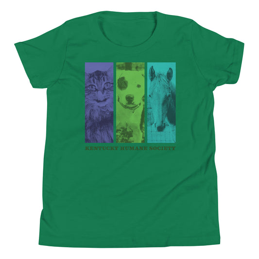 Cat Dog Horse Youth T-Shirt