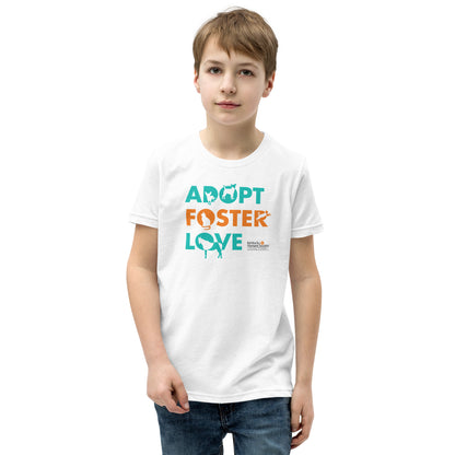 Adopt, Foster, Love Youth Short Sleeve T-Shirt