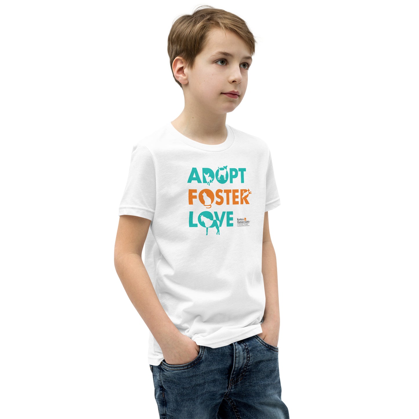 Adopt, Foster, Love Youth Short Sleeve T-Shirt