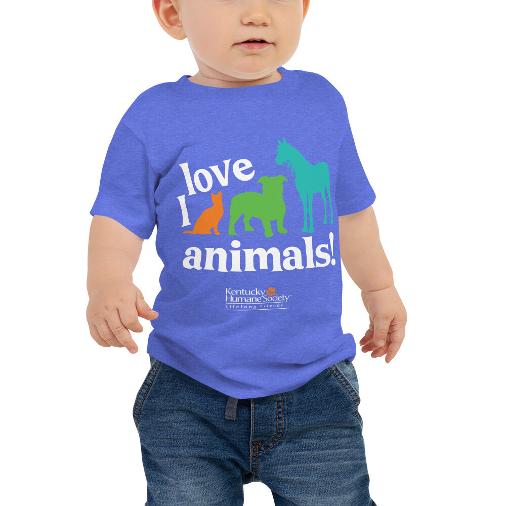 I Love Animals! Baby Jersey Short Sleeve Tee