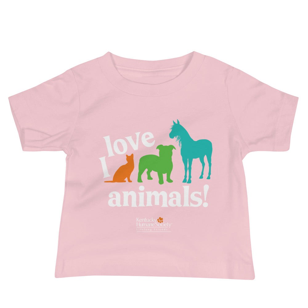 I Love Animals! Baby Jersey Short Sleeve Tee