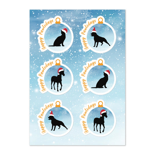 Happy Pawlidays Sticker Sheet