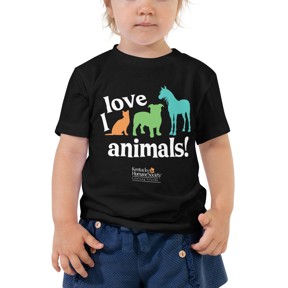 I Love Animals! Toddler Tee